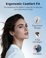 XIAOWTEK Wireless Earbuds, Bluetooth 5.4 Ear Buds Bass Stereo, Headphones with Noise Cancelling Mic, LED Display in Ear Earphones Clear Calls, IP7 Waterproof Bluetooth Earbuds for Phone/Android/iPad - Image 7