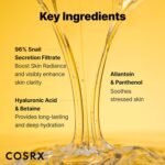 COSRX Snail Mucin 96% Repairing Serum, Hydrating Serum for Face with Snail Secretion Filtrate for Dull Skin & Fine Lines, 100ml, Korean Skin Care - Image 4