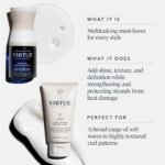 VIRTUE Healing Hair Oil & 6-in-1 Styling Cream Set | Heat protectant, adds shine, color-safe, sulfate-free, rich coconut fragrance blend, bond-repair with Alpha Keratin 60KU - Image 2