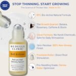 Hair Growth Serum Roll-On – 5% Rosemary, 3% Protein & 2% Caffeine – Batana Oil & Biotin for Scalp & Hair Thickening – Targeted Non-Greasy Treatment – 1 fl oz (30 ml) - Image 2