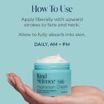 Kind Science Hydration Cream - Moisturizer Face Cream For Women - Anti Aging for Day and Night - Visibly Reduces Wrinkles, Improves Smoothness & Elasticity - Fragrance Free, Cruelty Free, 2 oz - Image 9