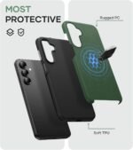SSLOTSCASE for Samsung Galaxy A16 Phone Case with Screen Protector, Green | Military Grade Drop Protection, Slim Lightweight Full-Body Rugged Protective Phone Case Cover for Samsung Galaxy A16 - Image 5