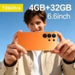 TryFirst 4G Smartphone Unlocked, 6.6'' HD Display, 4GB+32GB Expand to 256GB, Dual SIM, 21MP+13MP Camera, Android 12.0, Type-C Fast Charging, Face ID,OTG,GPS,4G Mobile Phone (Black) - Image 4