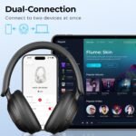 havit Hybrid ANC Wireless Headphones, Over Ear Bluetooth Headphones with Hi-Res Audio, Spatial Sound, 80H Battery, 5-Mic ENC Calls, Metal-Accent Foldable Design - Image 7