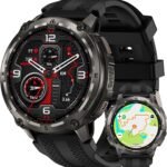 KOSPET Tank T4 Rugged Smart Watch for Men, GPS & Offline Maps, Full Stainless Steel, 10ATM Waterproof 45m Freediving, 180+ Sports Modes, 15-Day Battery, Bluetooth Calls, Heart Rate & Sleep Monitor