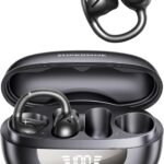 SUPERONE Clip-On Earbuds with Air Cushion, Comfort & Secure Fit Open Earbuds with Digital Display, Wireless Bluetooth 6.0, 42H Playtime, Robust Bass, Clear Call, Sweatproof for Running Cycling Workout