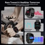 Smart Watch with Alexa Built-in, 1.83" HD Touchscreen Fitness Tracker, Bluetooth Notifications/Calls, IP68 Waterproof, 120+ Sport Modes, 24/7 Heart Rate & Sleep Monitor for iPhone Android iOS (Black) - Image 4