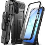 SUPCASE for Samsung Galaxy A17 5G Case Unicorn Beetle Pro, Military-Grade Drop Protection, Built-in Screen Protector, Kickstand Ring Holder, Rotatable Belt Clip Holster, Full Body Cover, Black