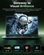 Light Gaming Laptop, ΑΜD Ryzen 7 5700U(8C/16T, Up to 4.3GHz), 16GB RAM 512GB NVMe SSD, WiFi 6, BT5.2, 2026 Laptop Computer, 15.6 Inch Laptop, Numeric KB, HDMI Type-C USB 3.2 Multitasking Laptop - Image 6