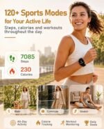 MorePro Health Fitness Tracker (Make/Answer Call), 24/7 Heart Rate Monitor with Blood Pressure, Blood Oxygen, Sleep Tracking, 120+ Sports Modes Smart Watch, Compatible with iOS Android - Image 5