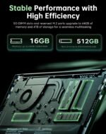 Light Gaming Laptop, ΑΜD Ryzen 7 5700U(8C/16T, Up to 4.3GHz), 16GB RAM 512GB NVMe SSD, WiFi 6, BT5.2, 2026 Laptop Computer, 15.6 Inch Laptop, Numeric KB, HDMI Type-C USB 3.2 Multitasking Laptop - Image 4