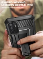 SUPCASE for Samsung Galaxy A17 5G Case Unicorn Beetle Pro, Military-Grade Drop Protection, Built-in Screen Protector, Kickstand Ring Holder, Rotatable Belt Clip Holster, Full Body Cover, Black - Image 6
