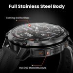 KOSPET Tank T4 Rugged Smart Watch for Men, GPS & Offline Maps, Full Stainless Steel, 10ATM Waterproof 45m Freediving, 180+ Sports Modes, 15-Day Battery, Bluetooth Calls, Heart Rate & Sleep Monitor - Image 3