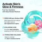 ANUA PDRN Collagen Glow Facial Serum Spray, Hydrating Face Mist, Hyaluronic Acid, dewy glass finish, All Skin Types, Instant Plumping Hydration, Firming Care, Korean Skincare, 1.01 fl oz - Image 4