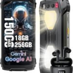 Blackview BV7300 Rugged Phone, 15000mAh/45W, Dual 800LM Camping Light, Night Vision Camera, 18GB+256GB/2TB Rugged Smartphone Unlocked Gemini AI, 50MP+32MP+20MP, 6.67" 90Hz, Android 14/Glove Mode/NFC