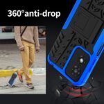 for Moto G Play 2024 Case with 2 Pack Screen Protector,Military Grade Shockproof, Heavy Duty Robust Bumper Cover with Kickstand for Motorola G Play 2024 Phone Blue - Image 3
