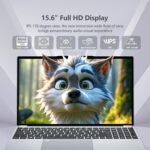 Gaming Laptop, Twin Lake N150 Laptops(up to 3.6GHz), 15.6 inch Lap top with 16GB DDR4 512GB SSD, Backlit KB Fingerprint, FHD 1920*1080, Win 11 Pro, WiFi 5,BT 4.2, Portable Laptops, Gaming laptops - Image 4