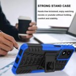 for Moto G Play 2024 Case with 2 Pack Screen Protector,Military Grade Shockproof, Heavy Duty Robust Bumper Cover with Kickstand for Motorola G Play 2024 Phone Blue - Image 4