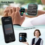 Smart Watch for Men Women, 1.8" Fitness Tracker for Android & iPhone, Answer/Make Calls, Alexa Built-in, Heart Rate/Sleep/SpO2 Monitor Smartwatch, IP68 Waterproof Watches 101+ Sport Modes, 2 Bands - Image 9