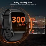 Smart Watch with Alexa Built-in, 1.83" HD Touchscreen Fitness Tracker, Bluetooth Notifications/Calls, IP68 Waterproof, 120+ Sport Modes, 24/7 Heart Rate & Sleep Monitor for iPhone Android iOS (Black) - Image 7