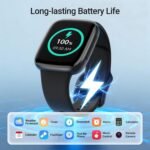 Fitpolo Smart Watch, 1.85" AMOLED Fitness Tracker with Bluetooth Call, Heart Rate/Sleep/SPO₂ Monitor, 100+ Sports Modes, 3ATM Waterproof Smartwatch for Android/iPhone/Samsung, Includes 2 Bands - Image 8