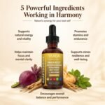Maca Root Drops, Multi-Herbal Liquid Supplement with Ashwagandha, Fenugreek, Beet Root & L-Arginine, Feminine Balance, Energy & Vitality Support, 2 fl oz - Image 3