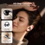 SUPERONE Clip-On Earbuds with Air Cushion, Comfort & Secure Fit Open Earbuds with Digital Display, Wireless Bluetooth 6.0, 42H Playtime, Robust Bass, Clear Call, Sweatproof for Running Cycling Workout - Image 2