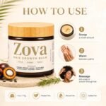 Zova Hair Growth Balm – Batana, Castor, Argan & Rosemary Oil Blend for Thicker, Stronger Hair – Deep Scalp Nourishing Hair Treatment for Men & Women – Natural Hair Repair & Moisturizing Balm 4 oz - Image 6