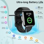 Smart Watch for Men Women, 1.8" Fitness Tracker for Android & iPhone, Answer/Make Calls, Alexa Built-in, Heart Rate/Sleep/SpO2 Monitor Smartwatch, IP68 Waterproof Watches 101+ Sport Modes, 2 Bands - Image 7