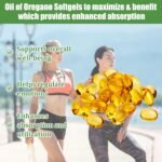 Pure Oregano Oil of Oregano with Black Seed Oil, 2 in 1 Organic Oregano Capsules for Immune Support & Overall Wellness, Non-GMO, Gluten Free, 300 Softgel - Image 3