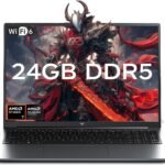Gaming Laptop with AMD Ryzen 7 H255 (up to 4.9GHz),24GB DDR5 512GB NVMe SSD | 16 inch Laptop with AMD Radeon 780M,Backlit KB,Windows 11,1920x1200 FHD,WiFi 6,Full Function Type-C,Beat R9 6900HX