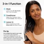 MAREE Deep Conditioning Hair Mask for Damaged Hair Treatment – Keratin Hair Care for Hydrating Growth Repair Moisturizing – Dry Curly Color Refreshing – 10 Fl Oz, White - Image 10