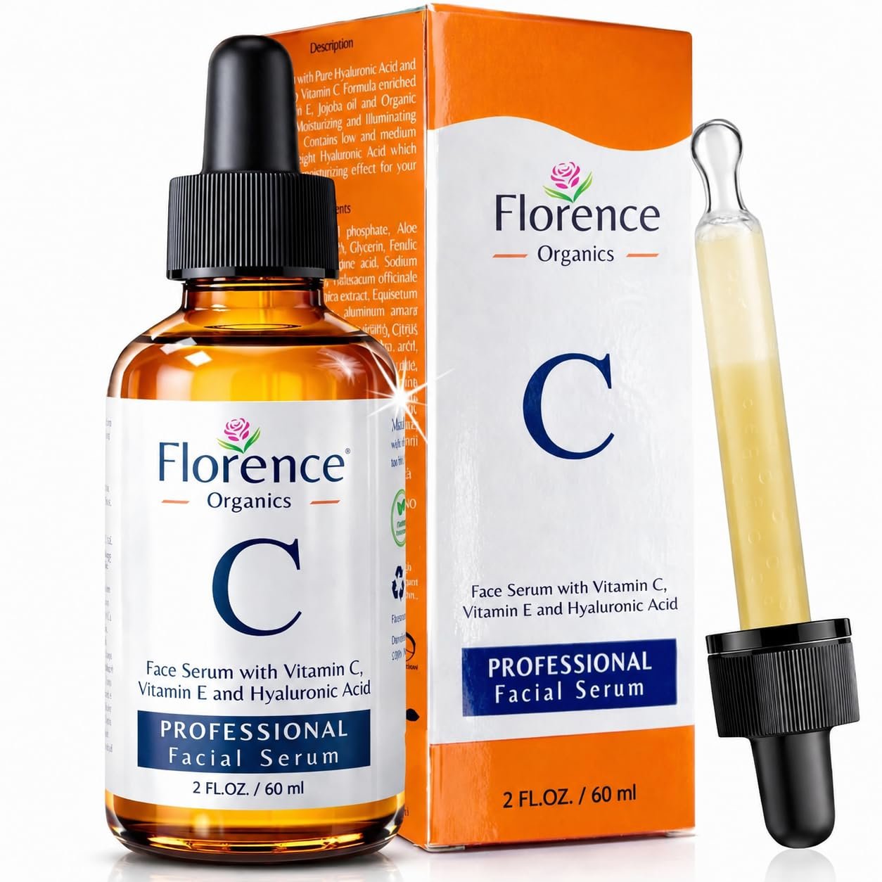 71lQZ8qaBeL._SL1254_.jpg Vitamin C Serum For Face – Anti Aging Face Serum with Vitamin C, Hyaluronic Acid, Vitamin E. Brightening Formula. Improve Appearance of Dark Spots, Tone, Fine Lines & Wrinkles, Glowing Skin 2 Fl Oz - Image 1