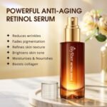 Retinol Collagen Serum for Face: Anti Aging &Anti Wrinkle Repair Peptide Serum with Hyaluronic Acid Boost Hydration-Day/Night Facial Firming Lifting Neck Skin Care for Women/Men(1.70 Fl Oz) - Image 6