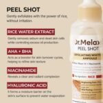 Dr.Melaxin Peel Shot Glow White Rice Peeling Ampoule with Rice Extract & AHA BHA, Brightening & Gentle Exfoliating Serum for Sebum Control, Niacinamide & Hyaluronic Acid, Korean Skincare, 2.71 fl.oz - Image 5