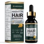 Jardient Minoxidil 5% Serum for Men and Women: Hair Growth Oil with Monoxide, Biotin, Beard Growth Kit - Minoxidil Serum - 1 Fl Oz - Prevent Hair Loss, Regrowth Treatment