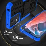 for Moto G Play 2024 Case with 2 Pack Screen Protector,Military Grade Shockproof, Heavy Duty Robust Bumper Cover with Kickstand for Motorola G Play 2024 Phone Blue - Image 5
