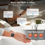 Smart Watch, Alexa Built-in Voice Assistant, 1.83" HD Touchscreen (Answer/Make Call), IP68 Waterproof, 120+ Sport Modes for Fitness Tracker, 24/7 Heart Rate & Sleep Monitor for iPhone Android iOS - Image 4
