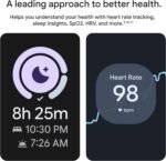 Google Pixel Watch 4 (41mm) - Android - 2 Years of Data- Heart Rate,Sleep & Fitness Tracking -30-Hour Battery -Polished Silver Aluminum Case - Iris Active Band - LTE (2025) -Google Pixel Watch app - Image 9