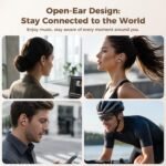 SUPERONE Clip-On Earbuds with Air Cushion, Comfort & Secure Fit Open Earbuds with Digital Display, Wireless Bluetooth 6.0, 42H Playtime, Robust Bass, Clear Call, Sweatproof for Running Cycling Workout - Image 8