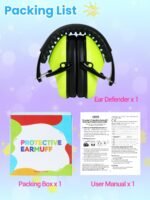 Dr.meter Ear Muffs for Noise Reduction: 27.4SNR Noise Cancelling Headphones for Kids Adults, EM100 Adjustable Hearing Protection Earmuffs for Monster Jam, Autism Sensory, Concerts, Fireworks - Image 9