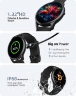 Parsonver Smart Watch for Men Women(Answer/Make Calls), HD Screen Fitness Tracker IP68 Waterproof 100+ Sport Modes, Heart Rate Sleep Monitor, Pedometer, Smartwatch for Android Phones/iPhone Compatible - Image 5