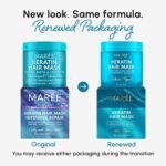 MAREE Deep Conditioning Hair Mask for Damaged Hair Treatment – Keratin Hair Care for Hydrating Growth Repair Moisturizing – Dry Curly Color Refreshing – 10 Fl Oz, White - Image 2
