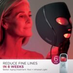 Shark CryoGlow LED Face Mask with Under-Eye Cooling, Anti-Ageing & Blemish Repair, Red & Blue LED, Infrared Light Therapy, USB-C, Remote Control, Storage Bag, Lilac Chill, FW312PL - Image 4