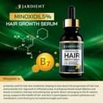 Jardient Minoxidil 5% Serum for Men and Women: Hair Growth Oil with Monoxide, Biotin, Beard Growth Kit - Minoxidil Serum - 1 Fl Oz - Prevent Hair Loss, Regrowth Treatment - Image 2