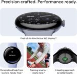 Google Pixel Watch 4 (41mm) - Android - 2 Years of Data- Heart Rate,Sleep & Fitness Tracking -30-Hour Battery -Polished Silver Aluminum Case - Iris Active Band - LTE (2025) -Google Pixel Watch app - Image 2
