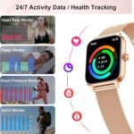 Smart Watch for Women & Men, 2026 New 1.96’’ Reloj Inteligente Para Mujer Answer/Make Calls, Blood Pressure, HR, Sleep Monitor, 110+ Sport Modes, Voice Assistant Fitness Watch for iOS Android Phone - Image 4
