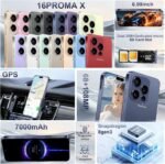 16 PM Smartphone Unlocked Cell Phone, 6.99“ HD Screen5G Phone, 16+512GB phoneunlocked, Android 14.0, 68+108MP Zoom Camera, Fingerprint Button Unlock-and take Photos (Deep Blue) - Image 7