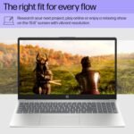 HP 15.6 inch Laptop, HD Touchscreen Display, AMD Ryzen 3 7320U, 8 GB RAM, 256 GB SSD, AMD Radeon Graphics, Windows 11 Home, Natural Silver, 15-fc0399nr - Image 7