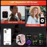 Smart Watch, Alexa Built-in Voice Assistant, 1.83" HD Touchscreen (Answer/Make Call), IP68 Waterproof, 120+ Sport Modes for Fitness Tracker, 24/7 Heart Rate & Sleep Monitor for iPhone Android iOS - Image 7